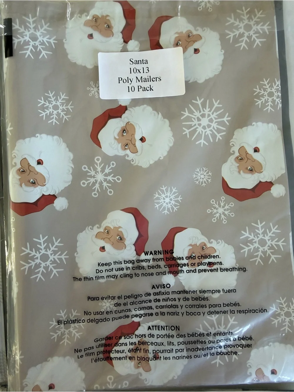 40 Assortment Holiday Poly Mailers New